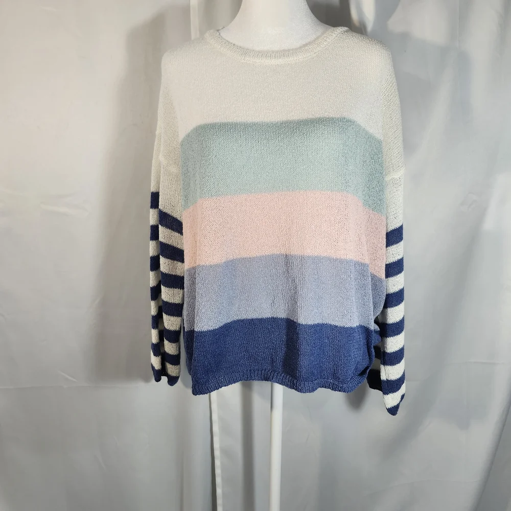 Eesome Pastel Striped Women's Sweater